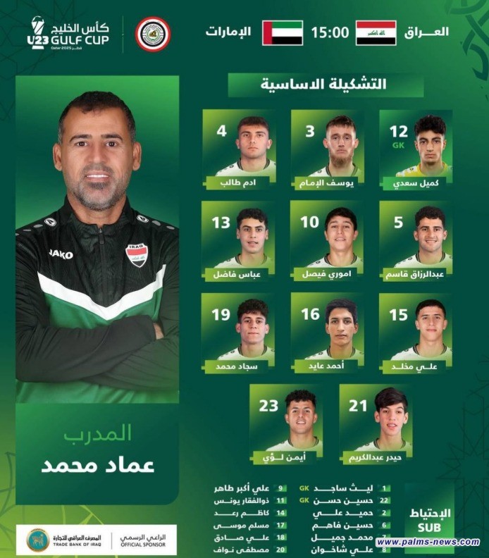 عماد محمد يعلن تشكيلة المنتخب الأولمبي لمواجهة الإمارات